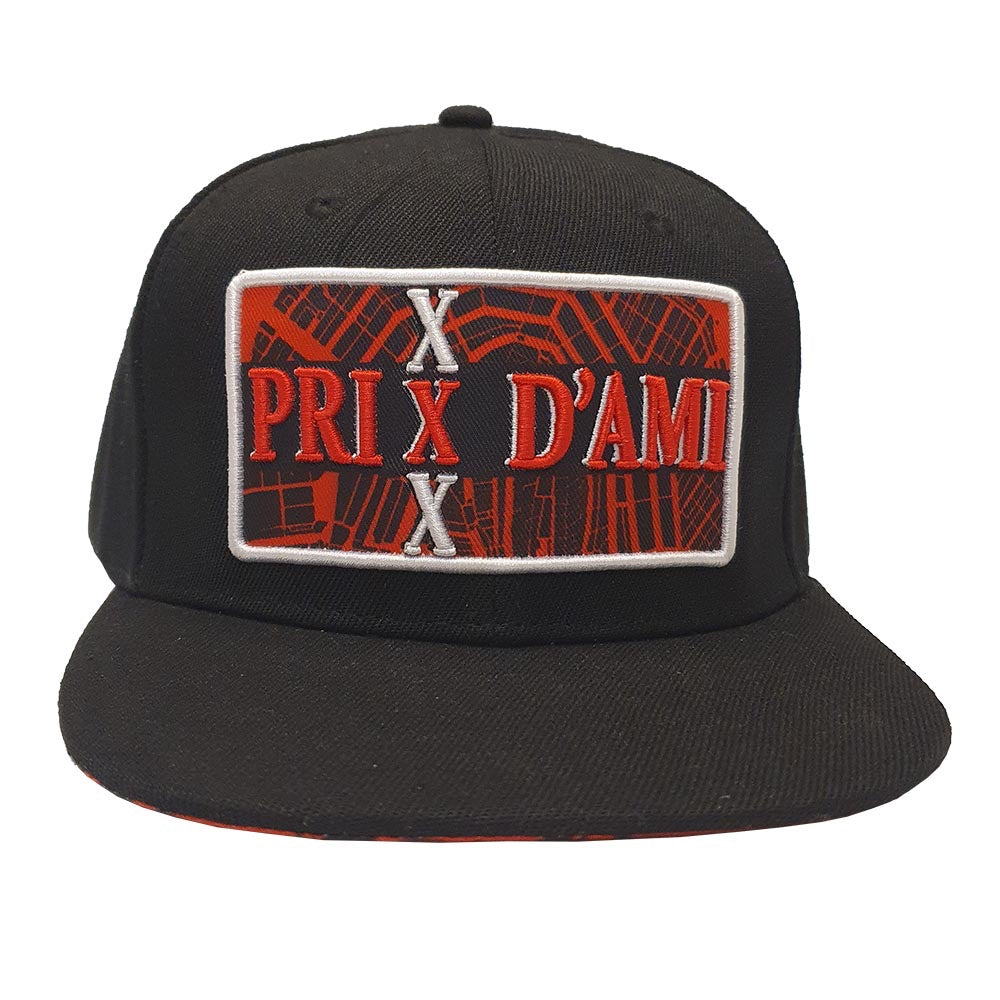 Lauren Rose x Prix D'Ami City Map Patch Snapback Hat | front view