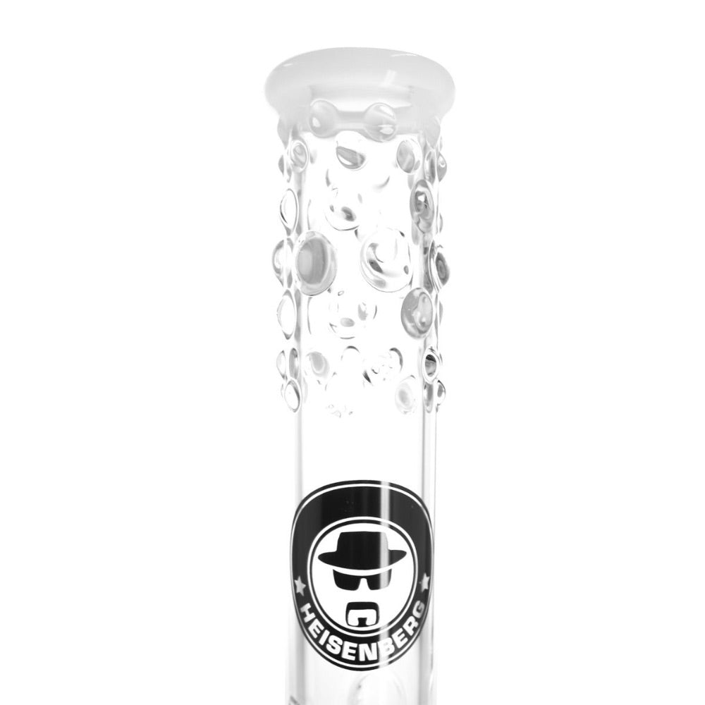 Heisenberg Beaker Bubble Double Tree Perc Bong | logo view