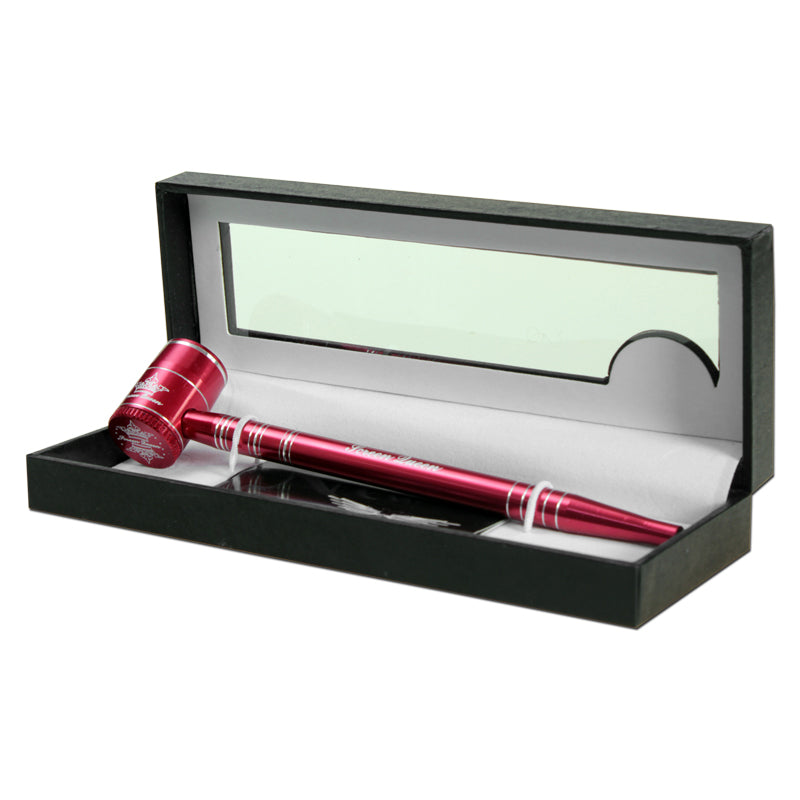 The Screen Queen Pipe - Anodized Aluminum Screenless Hand Pipe