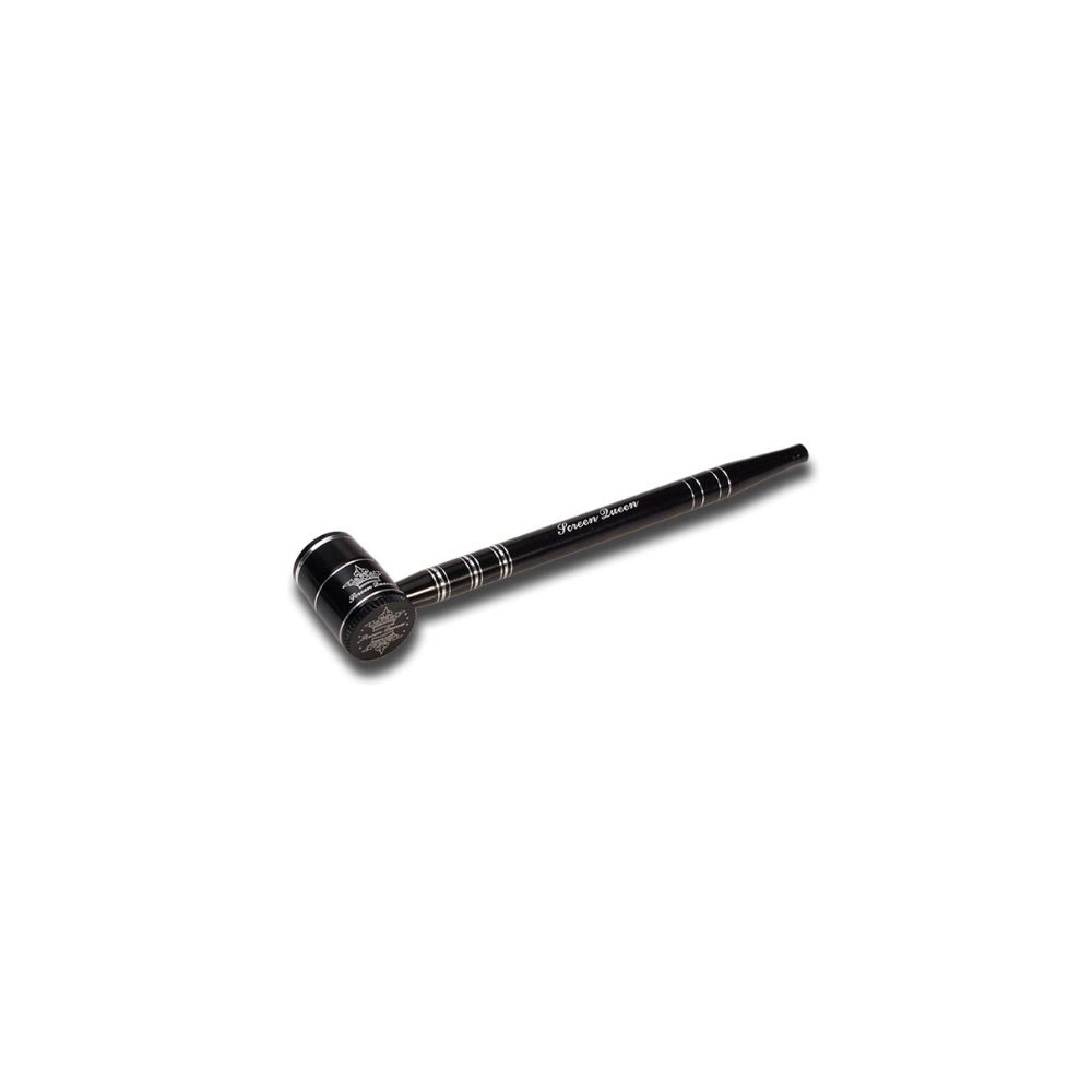 The Screen Queen Pipe - Anodized Aluminum Screenless Hand Pipe | Black