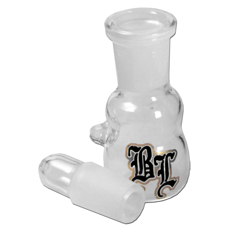 Black Leaf - Glass Dispenser for I-Tal Hemp Wick - Large