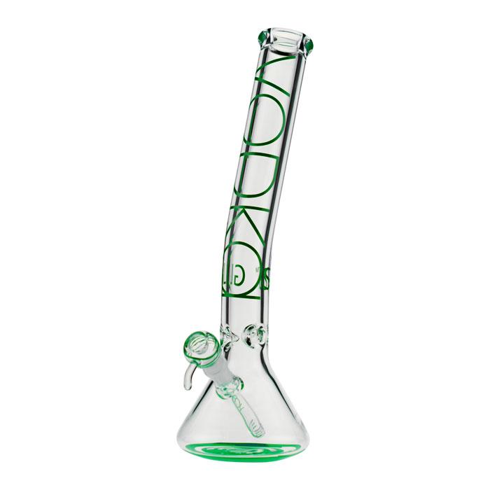 Vodka 9mm Beaker Ice Bong with Bent Neck | 18 Inch | green