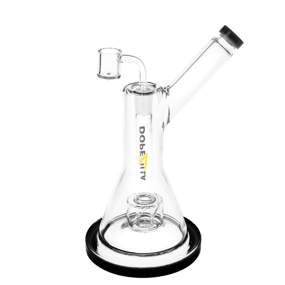Dopezilla Glass Basilisk Dab Rig | 9 Inches | Black | side view 2