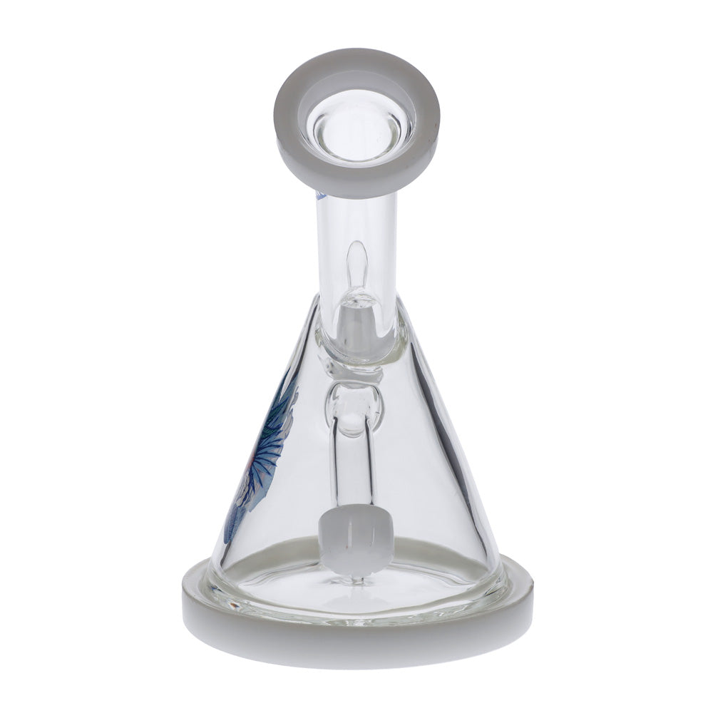 Cabana Cannabis Co. Beaker Base Bong | white | back view