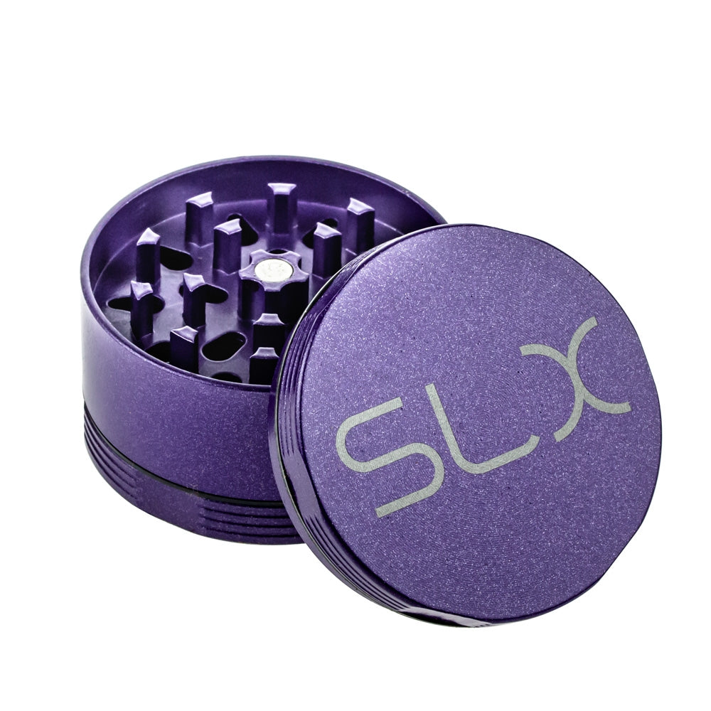 SLX Aluminum Non-Stick Herb Grinder | 4-Part | 2 Inch | Purple