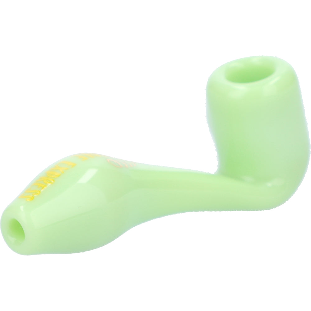 Famous Brandz Puff Puff Pass Sherlock Hand Pipe | Pineapple Express Trippy Neon | side view 4
