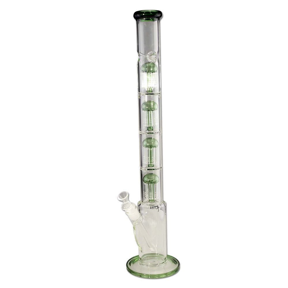 Black Leaf The Skyscraper 4 Tree Percolator Ice Bong | Green