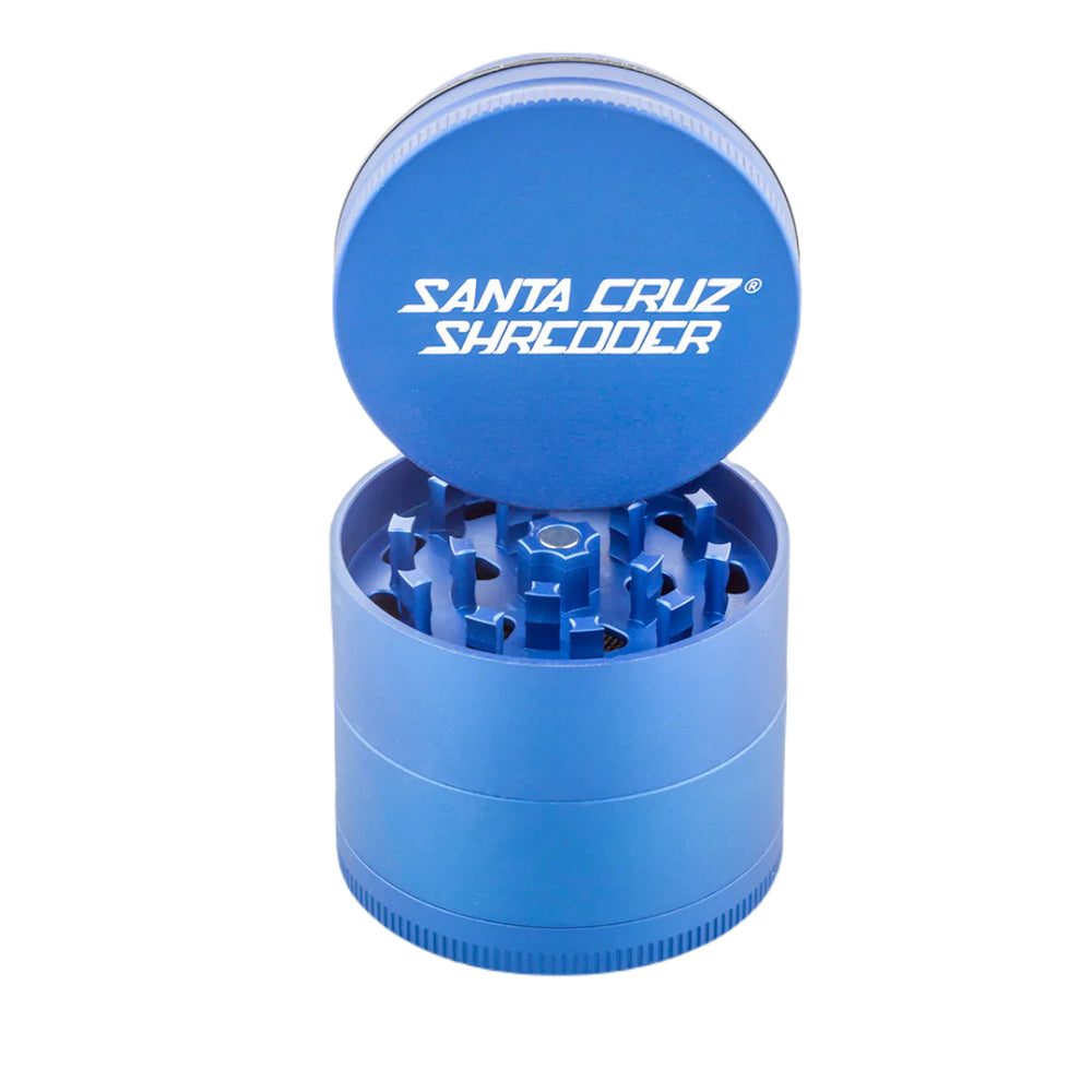 Santa Cruz Shredder Aluminum Herb Grinder | Large | 4-Part | Blue