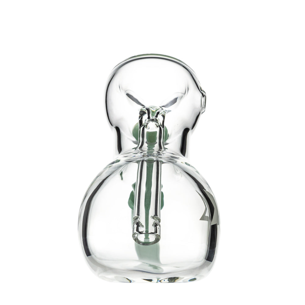 Famous X Hammer Herb Bubbler | Milky Teal | front view