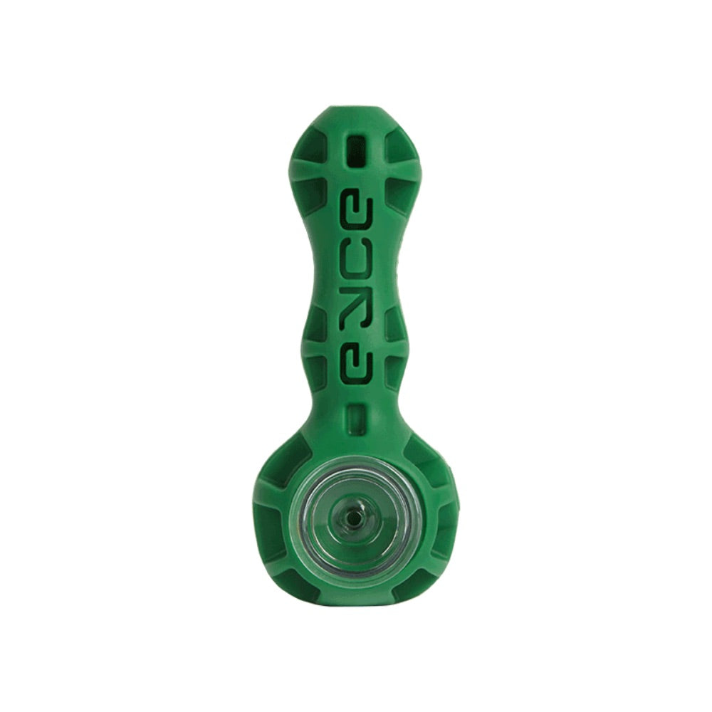 EYCE Hybrid Silicone and Glass Spoon Pipe | Dark Green