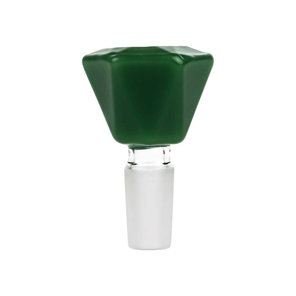Colored Glass Diamond Shaped Herb Bowl | Male Joint