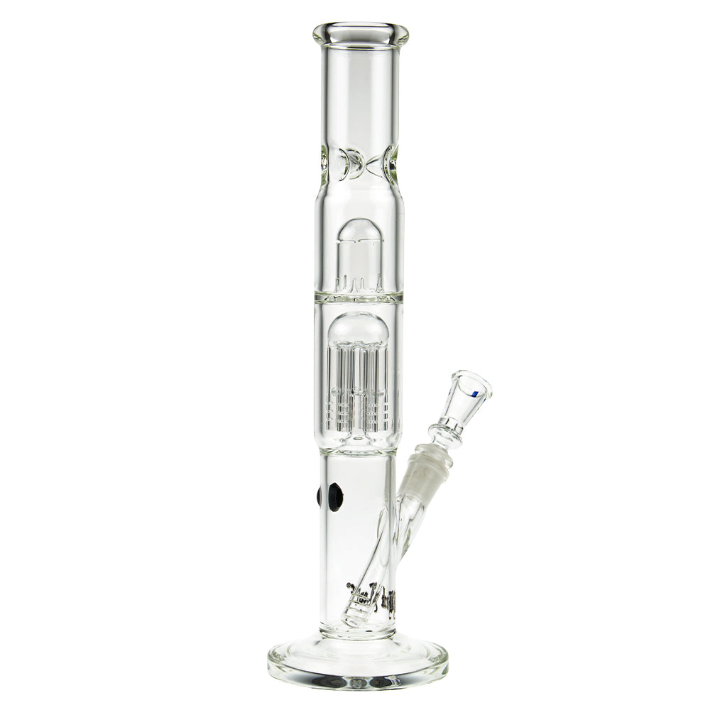 Black Leaf - ELITE Cylinder 6-arm Perc Bong with Carb Hole - Side View 5