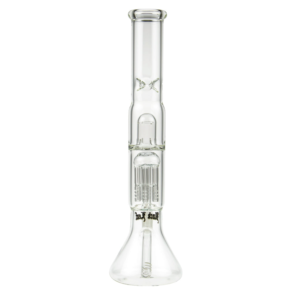 Black Leaf ELITE Beaker Base 6-Arm Perc Ice Bong | No Carb Hole - Back View