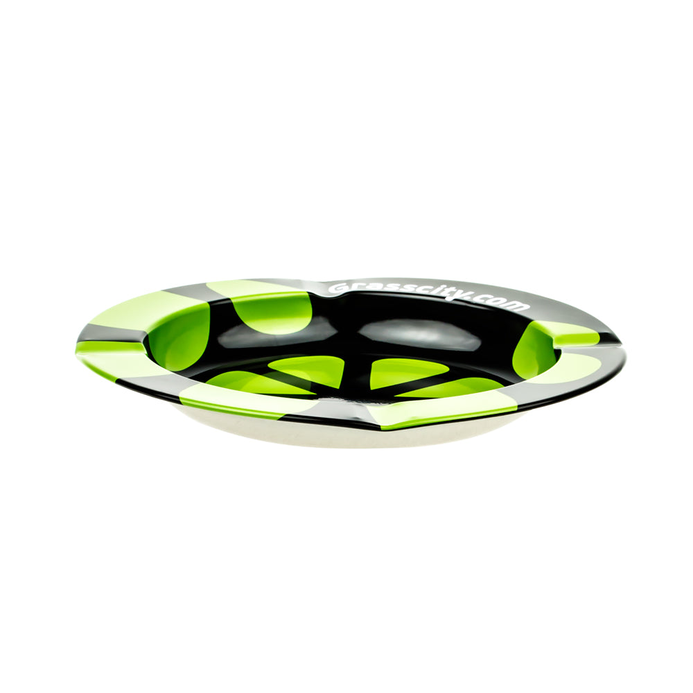 Grasscity Tin Ashtray - Side View
