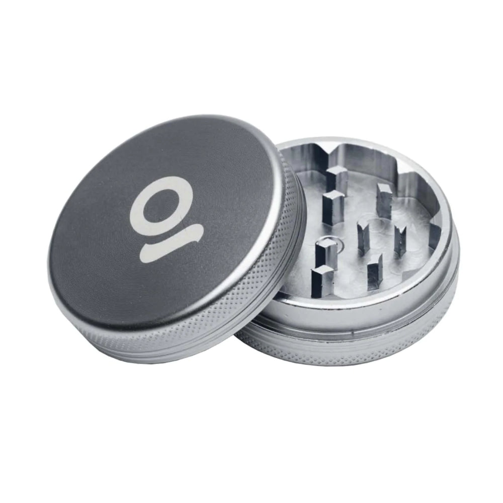 ONGROK 2 Piece Grinder | Gun Metal | Open