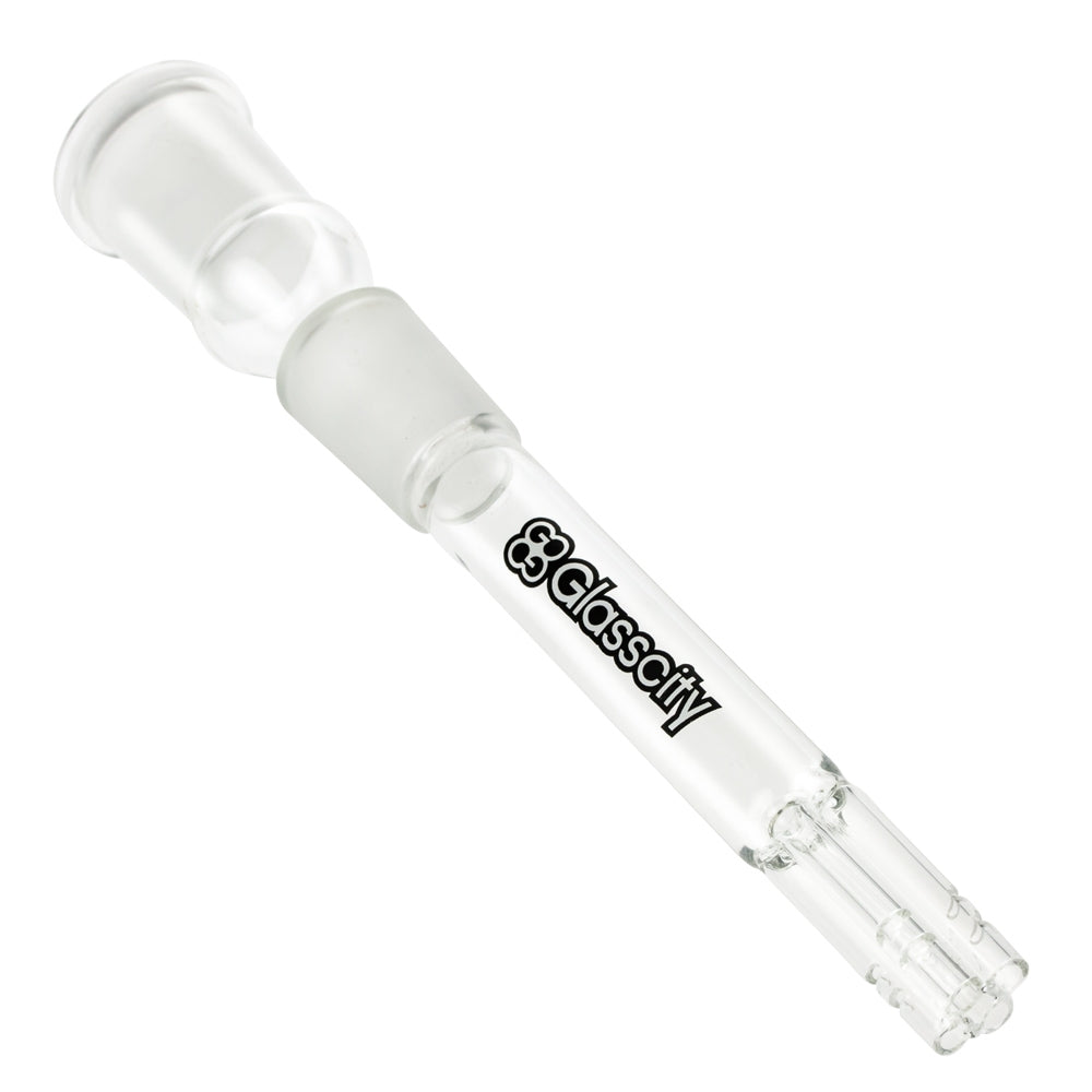Glasscity 4-Arm Diffuser Downstem | Clear | 18.8mm - Back View