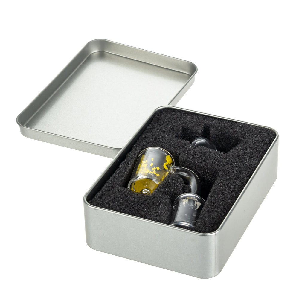 Glass Banger Set Yellow Granulate With Carb Cap | Female Joint | 18.8mm - In Case