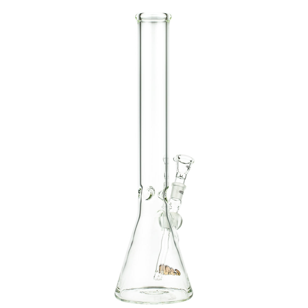 G-Spot Glass Beaker Ice Bong with Real Gold Logo | 45cm  - Side View 3