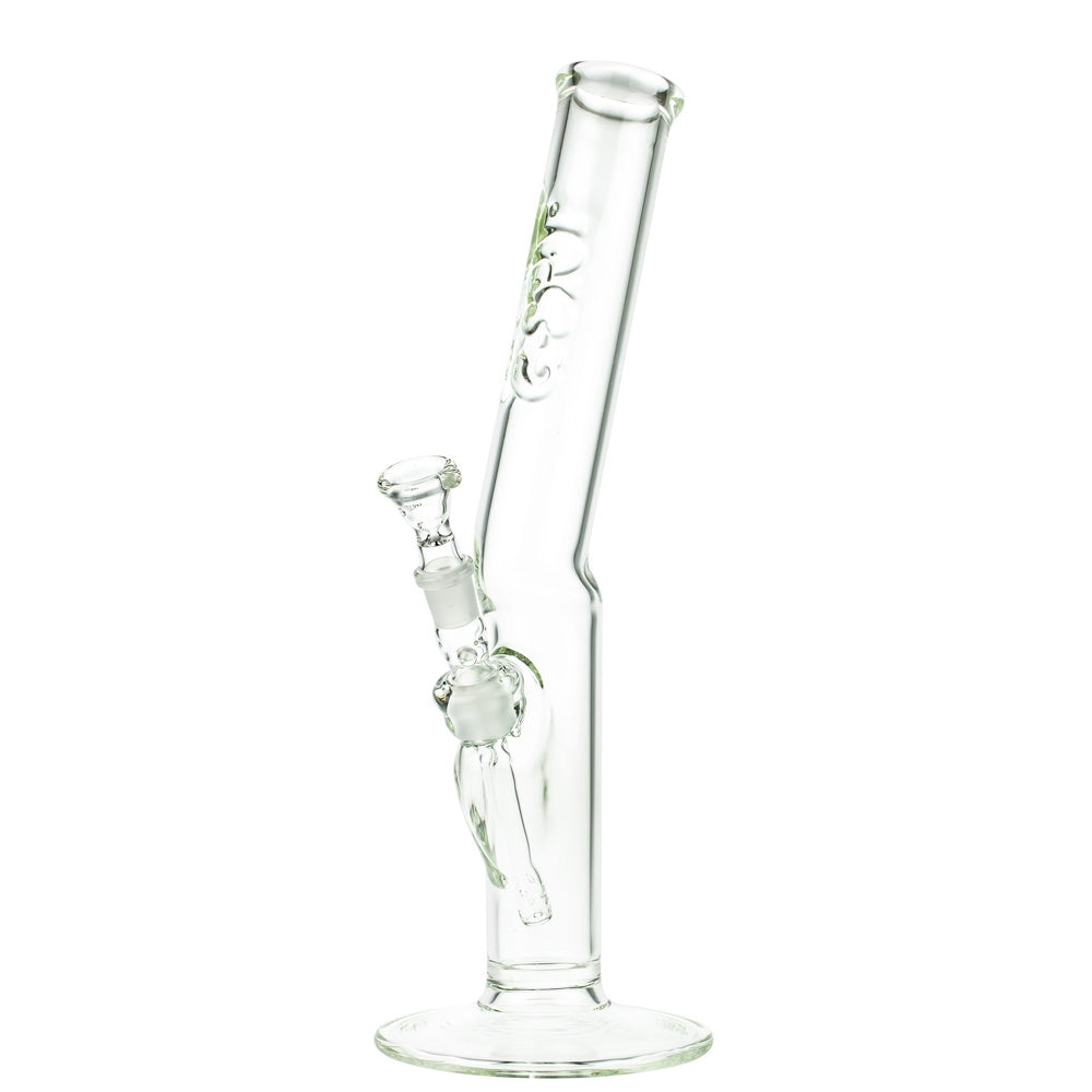 G-Spot Glass Blitz Bong with Flame Polished Logo | 40cm - Side View 2