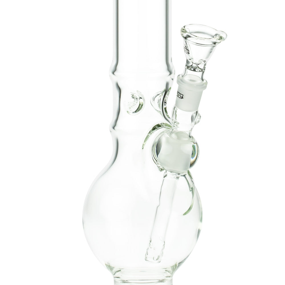 G-Spot Glass Bubble Ice Bong with Flame Polished Logo | 50cm - Close Up Bubble Base