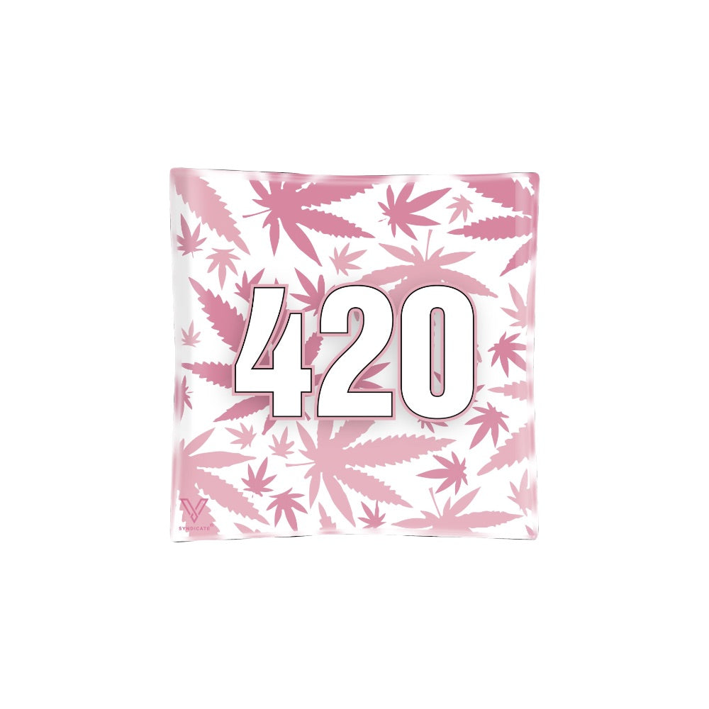 V Syndicate Blazin Glass Ashtray | 420 Pink