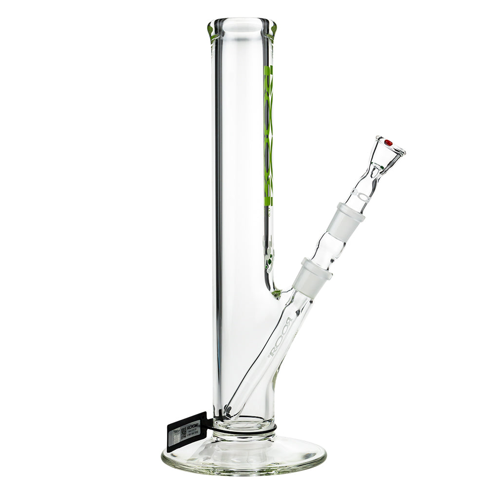 ROOR 7.0mm Green Logo Bong | 35cm - Side View 1