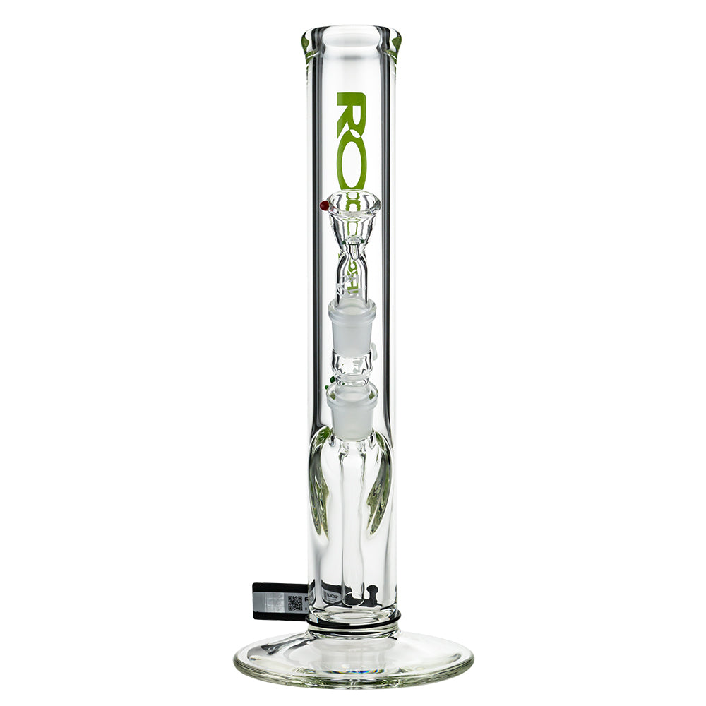 ROOR 7.0mm Green Logo Bong | 35cm - Front View 2