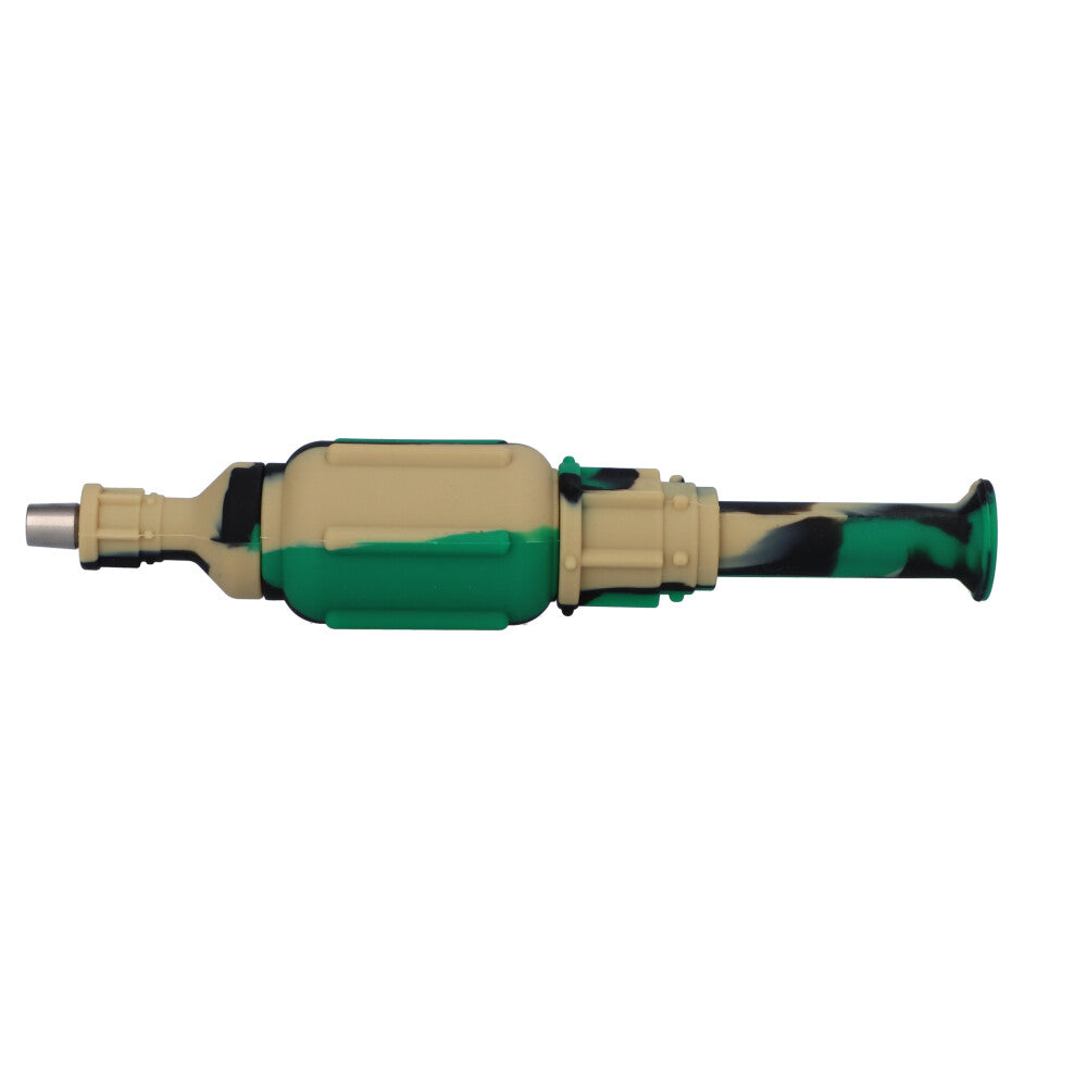 Multi-Colored Silicone Nectar Collector | 8 Inch | Camouflage