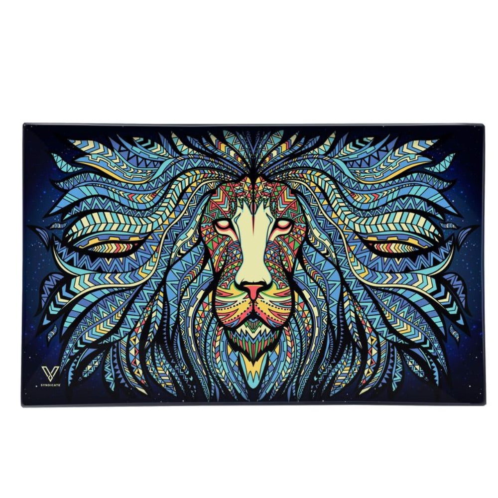 V Syndicate Large Glass Rolling Tray