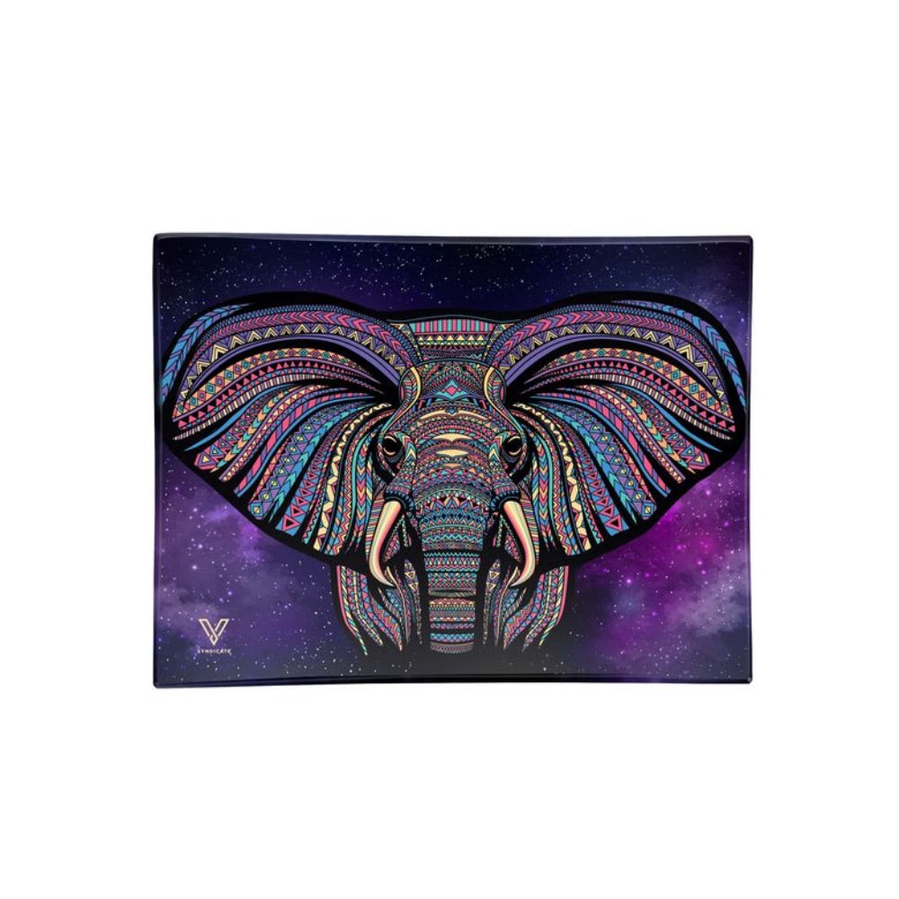 V Syndicate Small Glass Rolling Tray