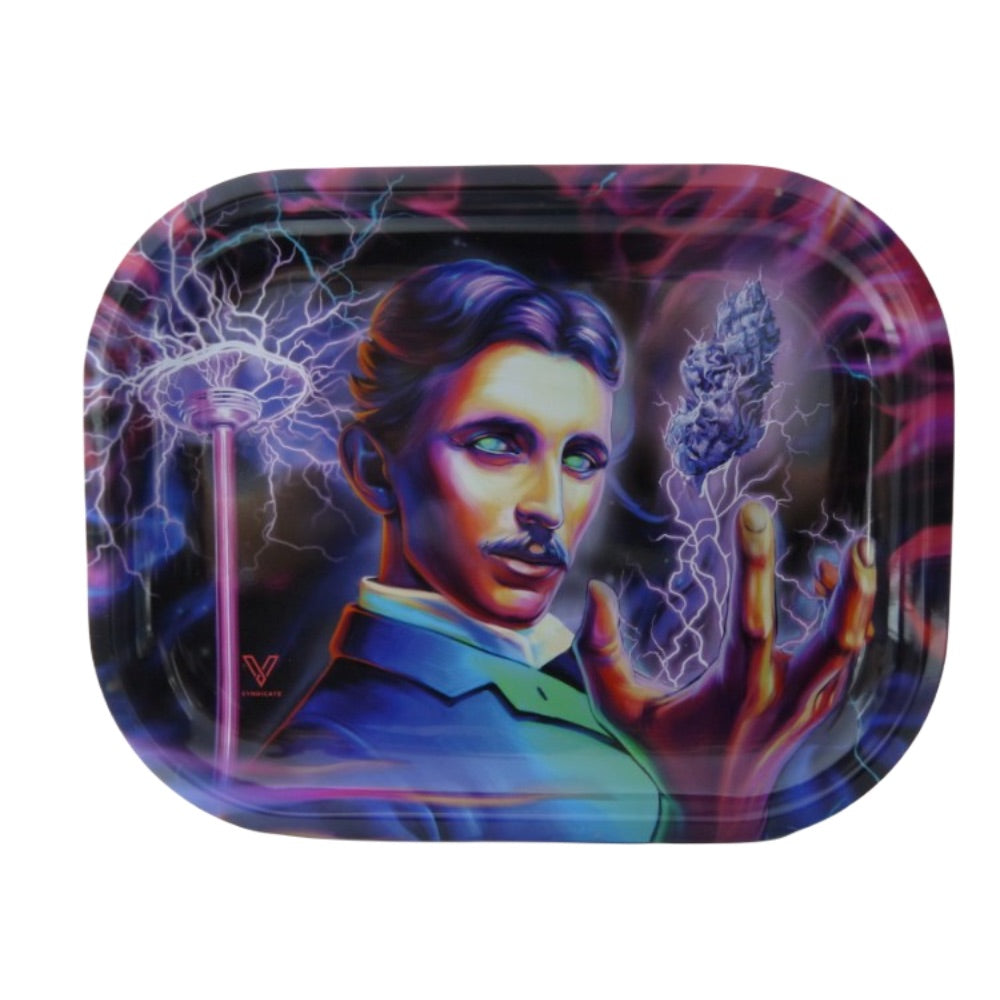 V Syndicate 18x14 Metal Rolling Tray | Hight Voltage
