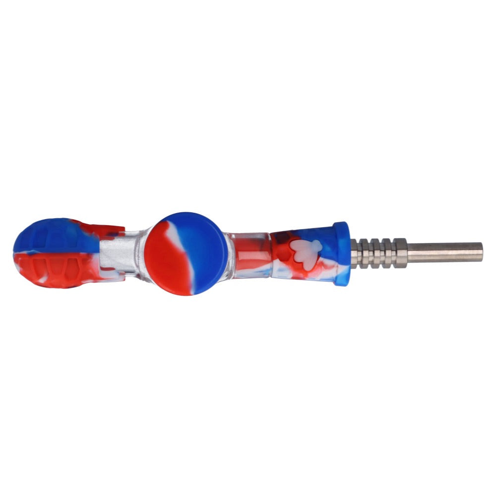 Silicone Multi-Functional Spoon Pipe Kit | Random Color | nectar collector with container