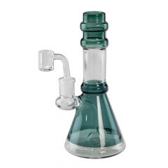 BLAZE Glass Showerhead Percolator Dab Rig | Teal