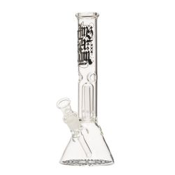 Amsterdam Glass Clear Beaker Base Dome Perc Ice Bong