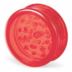 Beamer 63mm 3-Part No Logo Acrylic Grinder | red