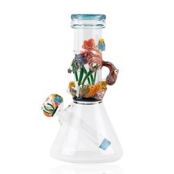 Empire Glassworks Baby Beaker Bong | Under The Sea | side view 1