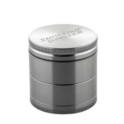 Santa Cruz Shredder Aluminum Herb Grinder | Large | 4-Part | Grey | Closed