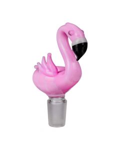 Empire Glassworks Pink Flamingo Glass Herb Bowl | 14.5mm