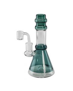 BLAZE Glass Showerhead Percolator Dab Rig | Teal