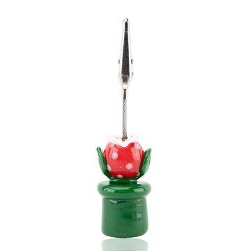 Empire Glassworks Alligator Clip | Piranha Plant | side view 1