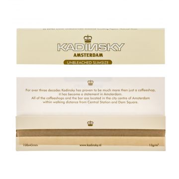 Kadinsky Amsterdam Unbleached Slimsize Rolling Papers | Single Pack