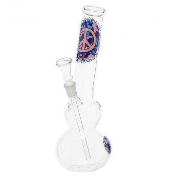 Greenline Peace Glass Bubble Bong