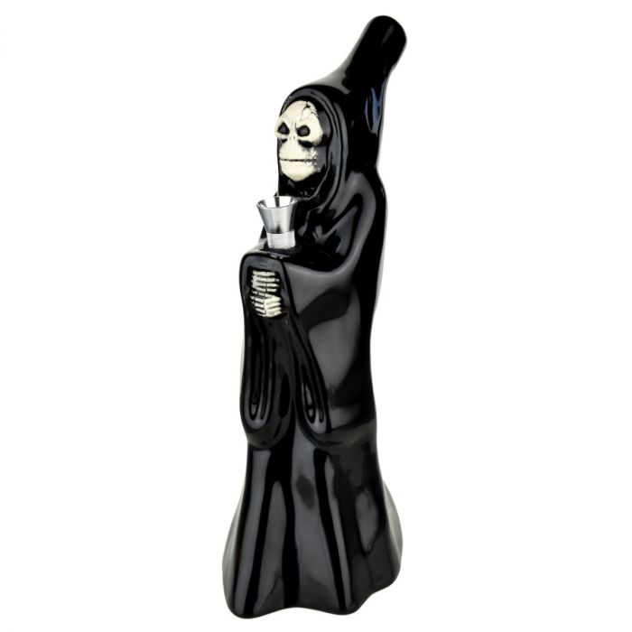 Hooded Ceramic Skeleton Cupbearer Bong